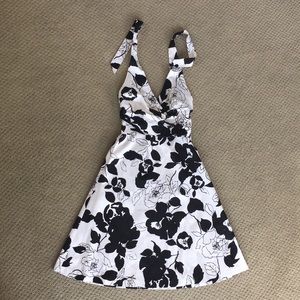 Knee length halter dress